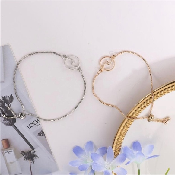 wave adjustable bracelet/anklet - Picture 2 of 2